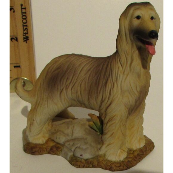 Afghan Hound vintage porcelain figure dog puppy - Picture 2 of 7